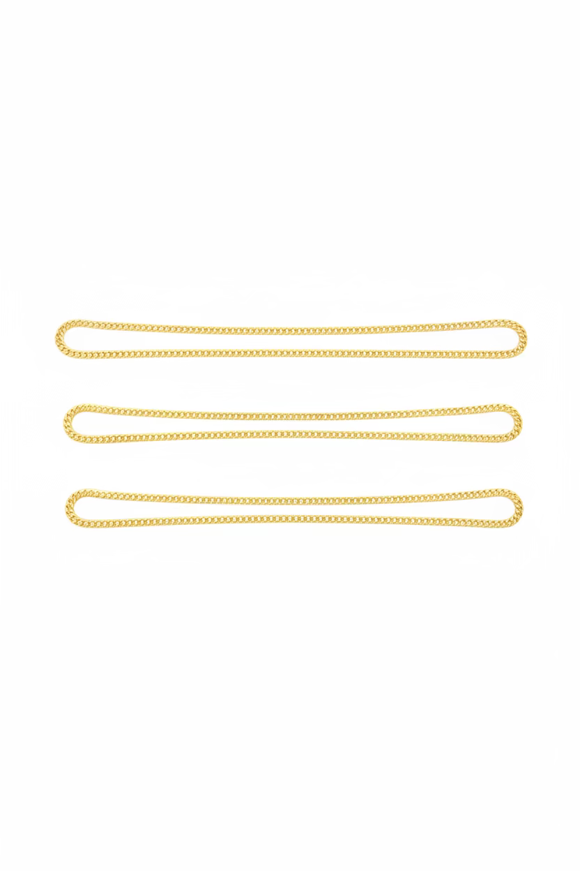 10K Yellow Gold Thin Franco Chain