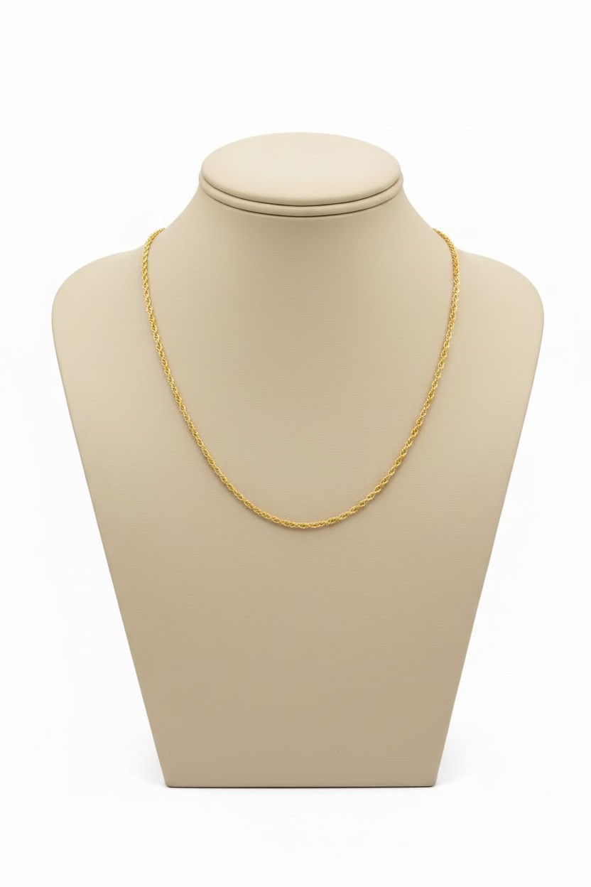10K Yellow Gold Lightweight Rope Chain