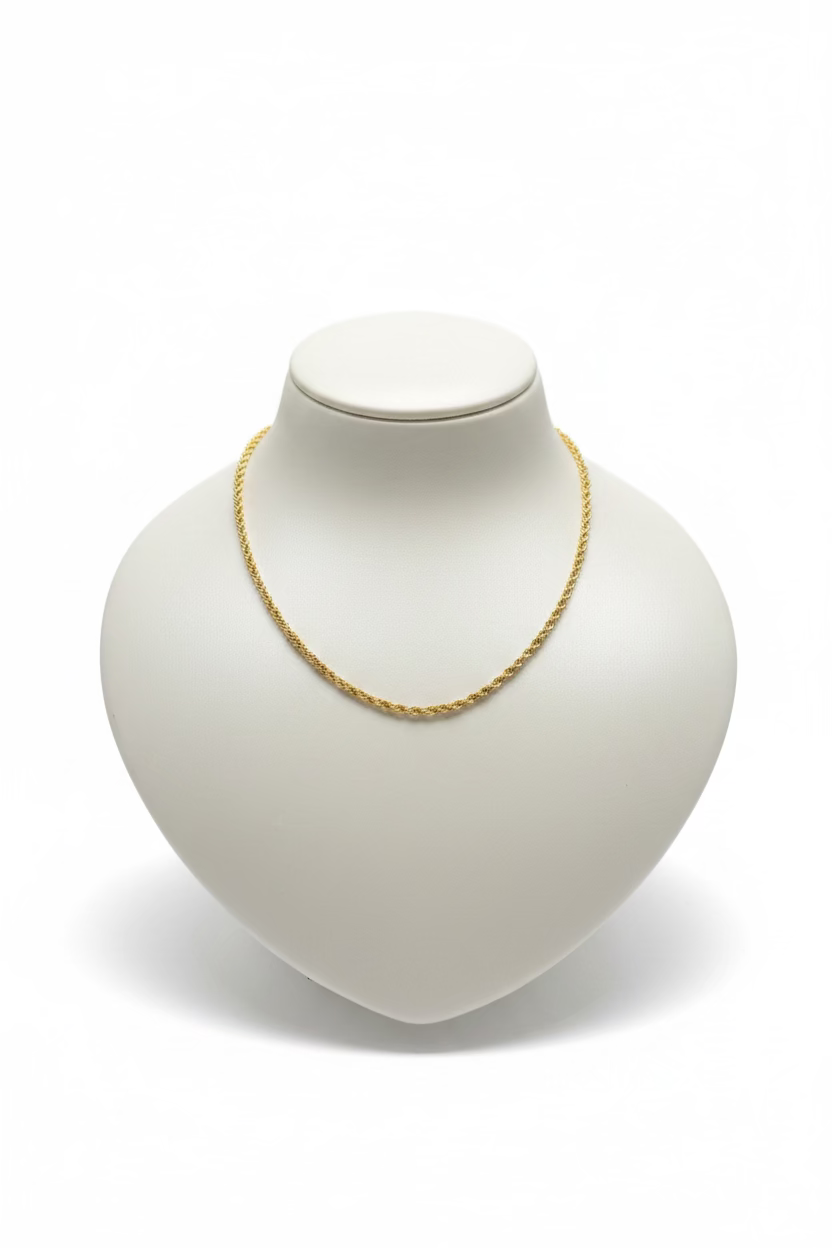 14K Yellow Gold Rope Chain