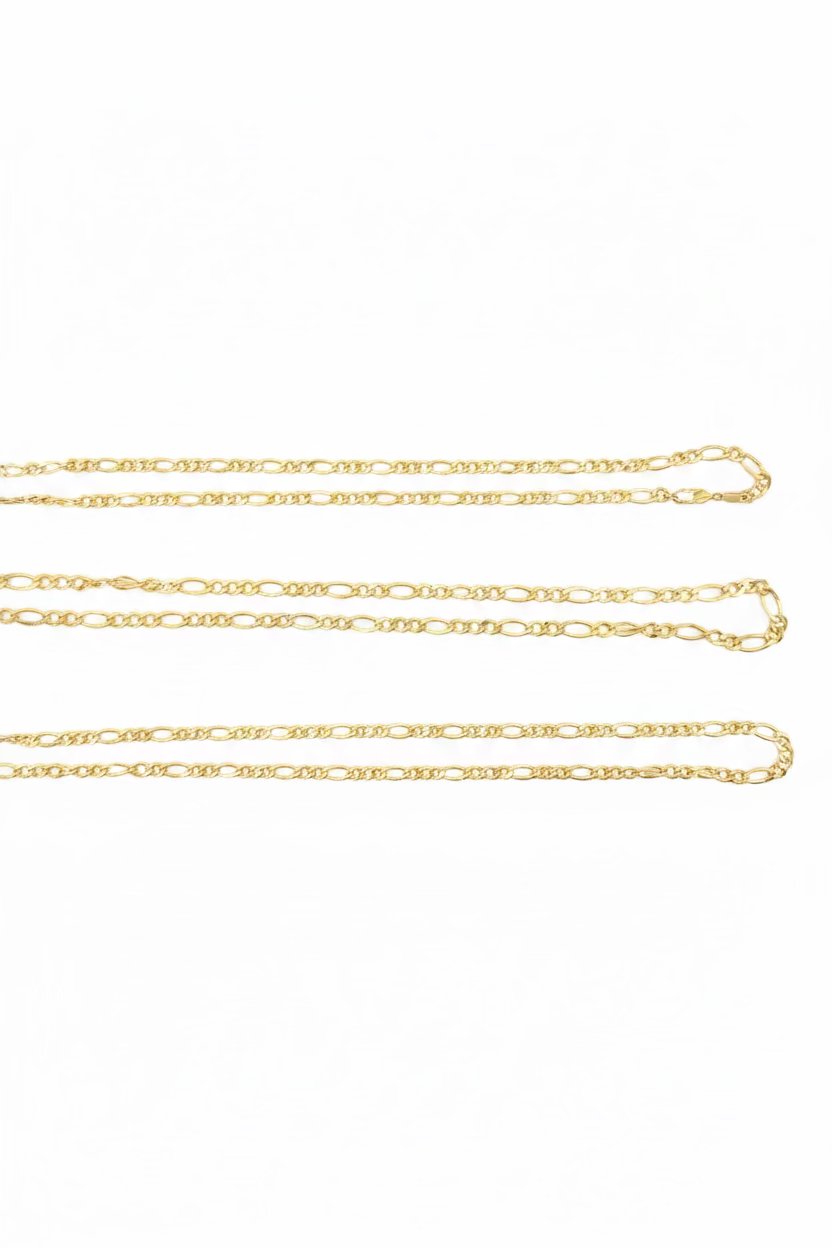 10K Yellow Gold Figaro Chain