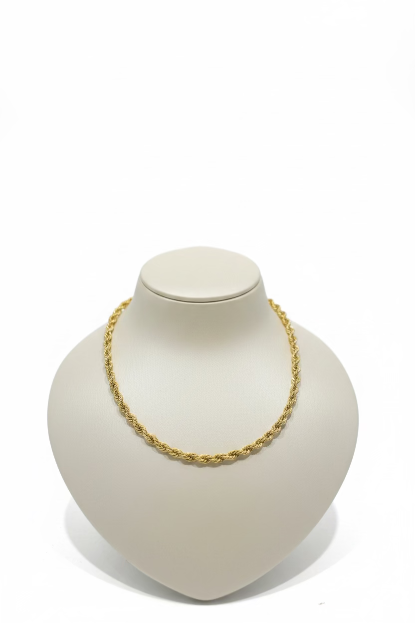 10K Yellow Gold Rope Chain