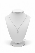 Tear 2 Carat White Gold Necklace