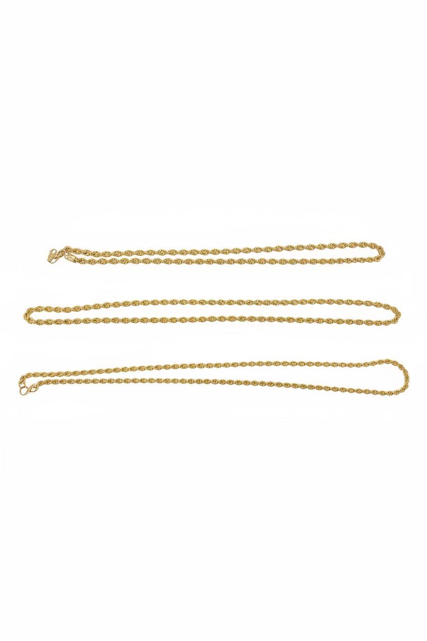 10K Yellow Gold Rope Chain