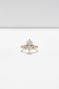 Marquise 14 Karat Yellow Gold Engagement Ring