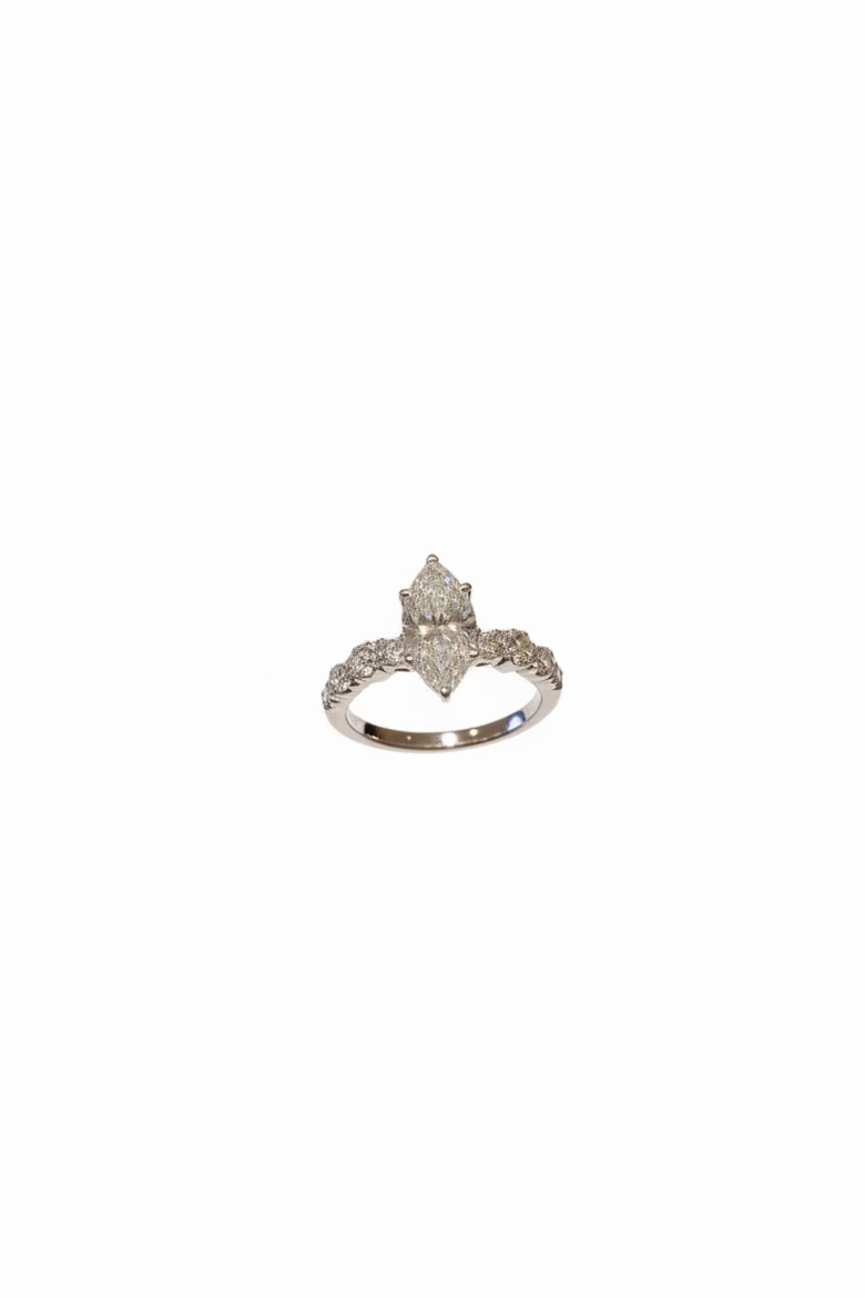 Marquise White Gold Engagement Ring