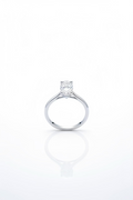 Tear Drop 14 Karat White Gold Engagement Ring