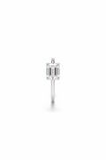 Emerald White Gold Engagement Ring