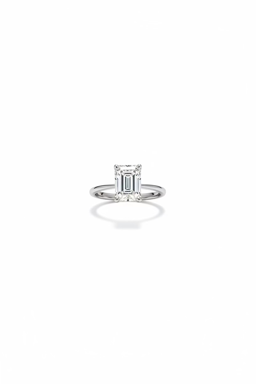Radiant White Gold Engagement Ring
