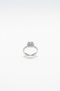 Round White Gold Engagement Ring