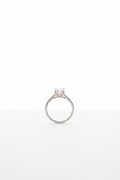Round White Gold Engagement Ring