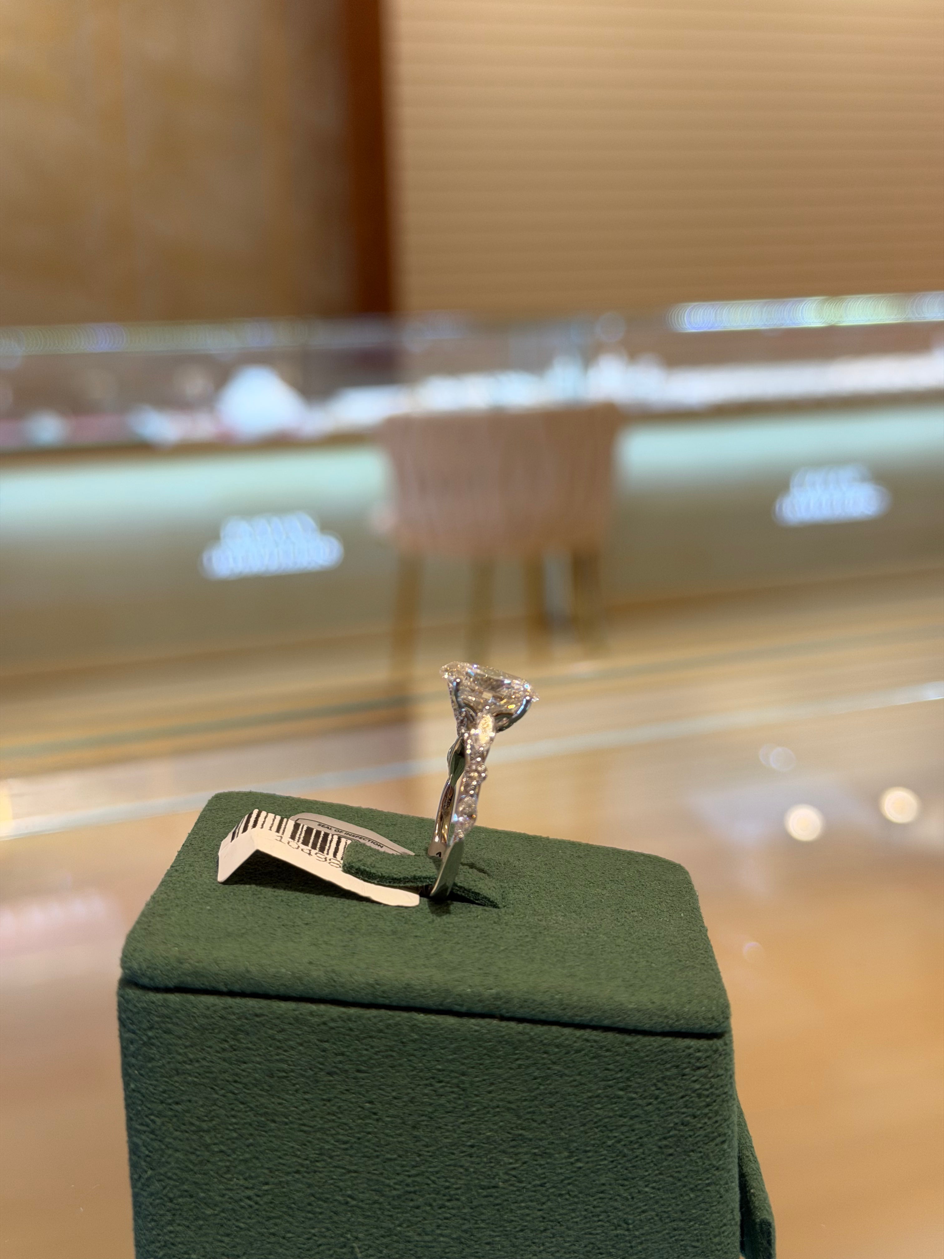 Oval White Gold Engagement Ring