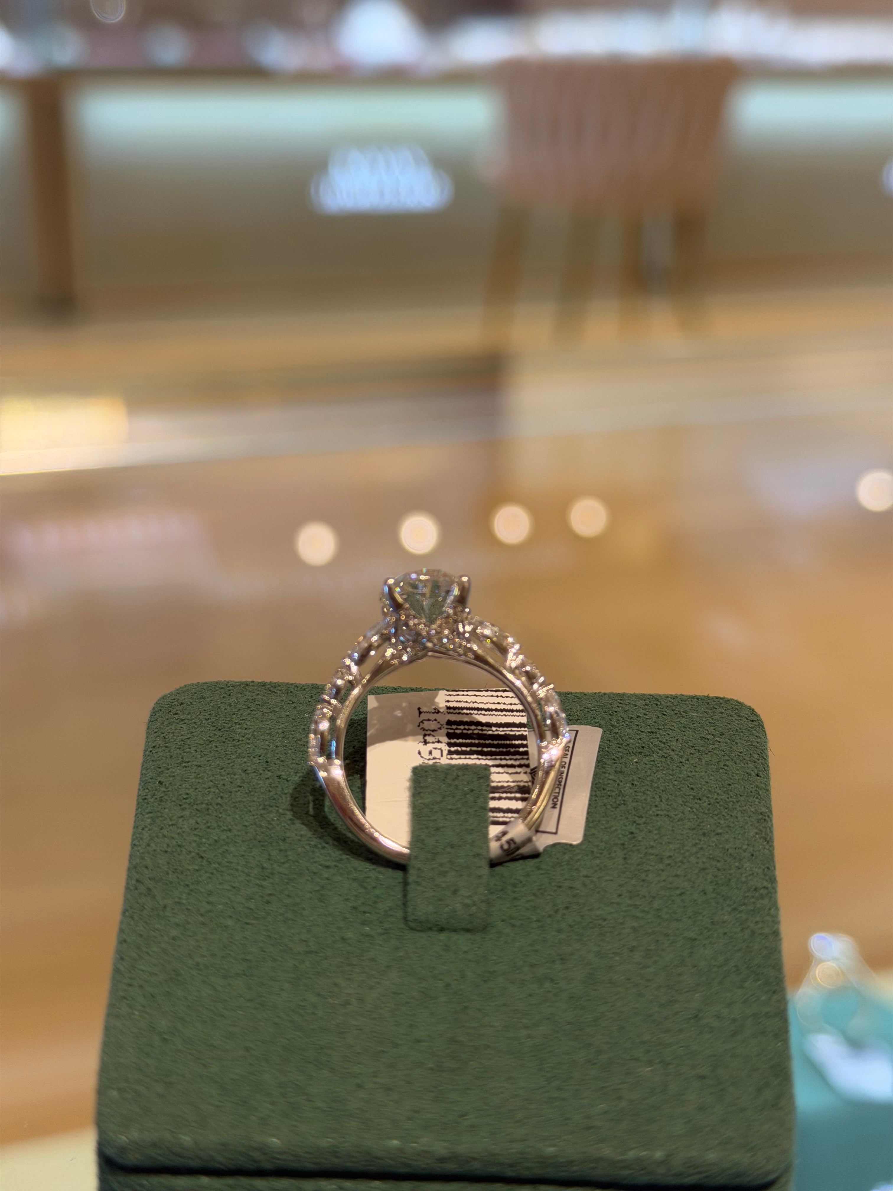 Oval White Gold Engagement Ring