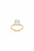 Oval Yellow Gold Engagement Ring