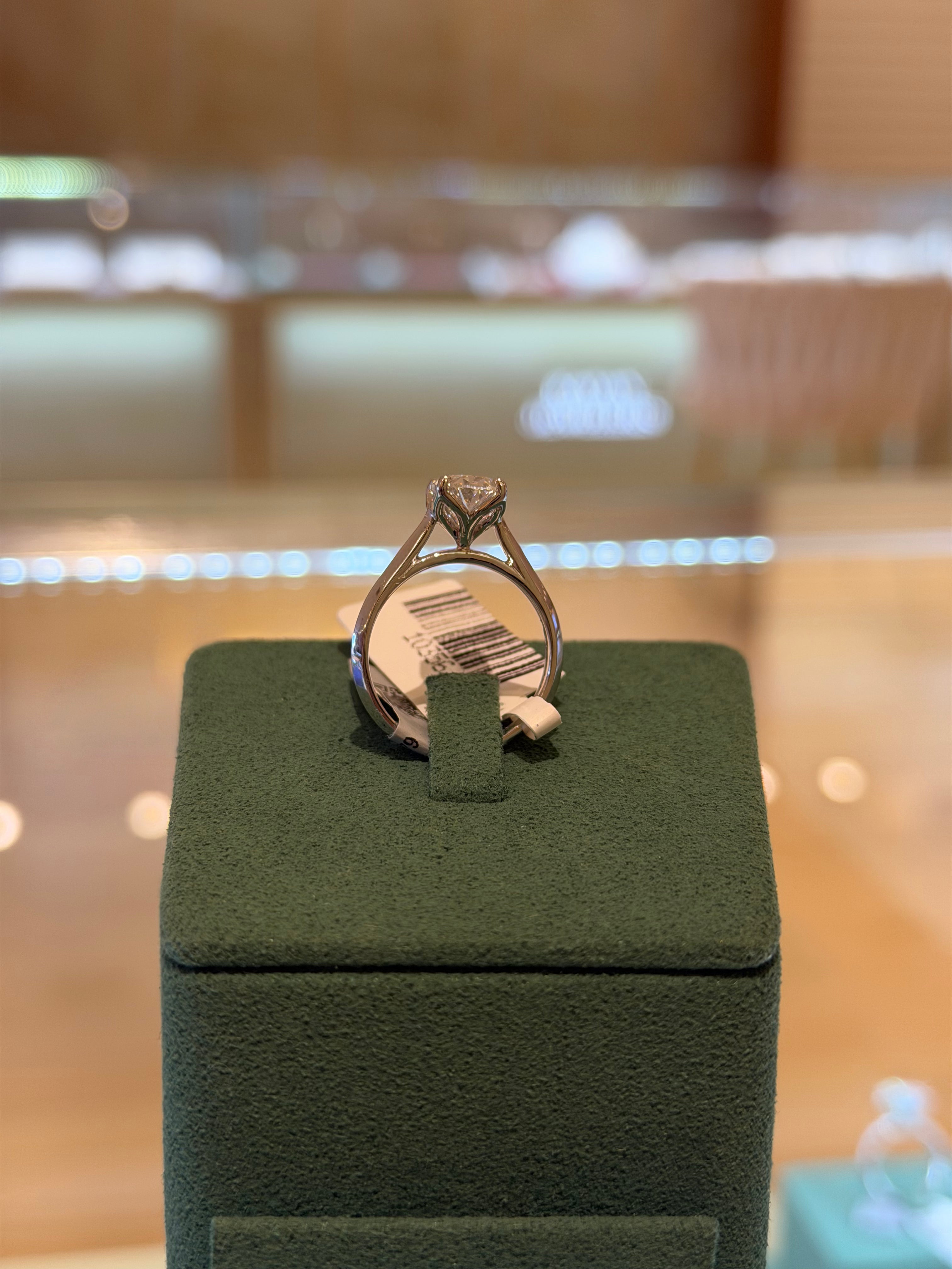 Oval White Gold Engagement Ring