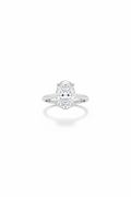 Oval White Gold Engagement Ring