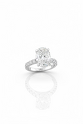 10K White Gold Engagement Ring