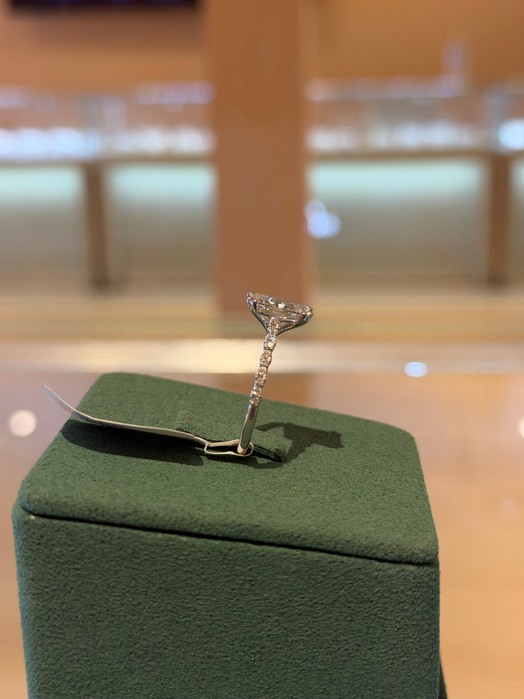 Radiant White Gold Engagement Ring