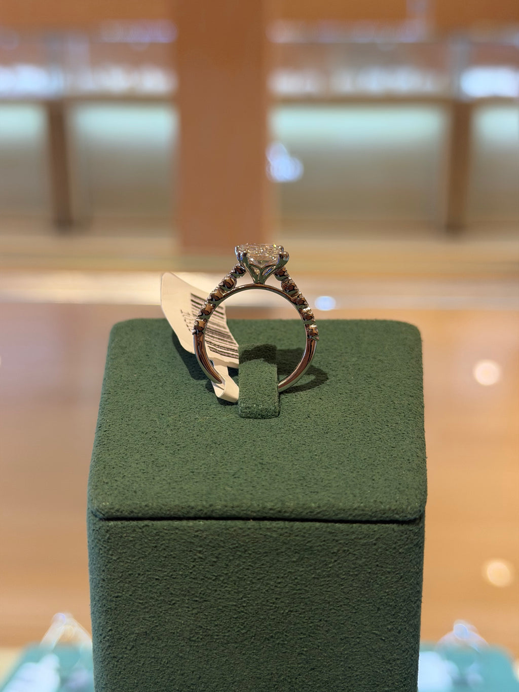 Radiant White Gold Engagement Ring