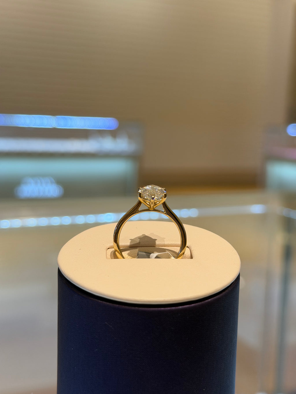 Marquise Yellow Gold Engagement Ring