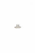 Radiant Cathedral White Gold Engagement Ring