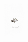 Tri-Stone White Gold Promise Ring
