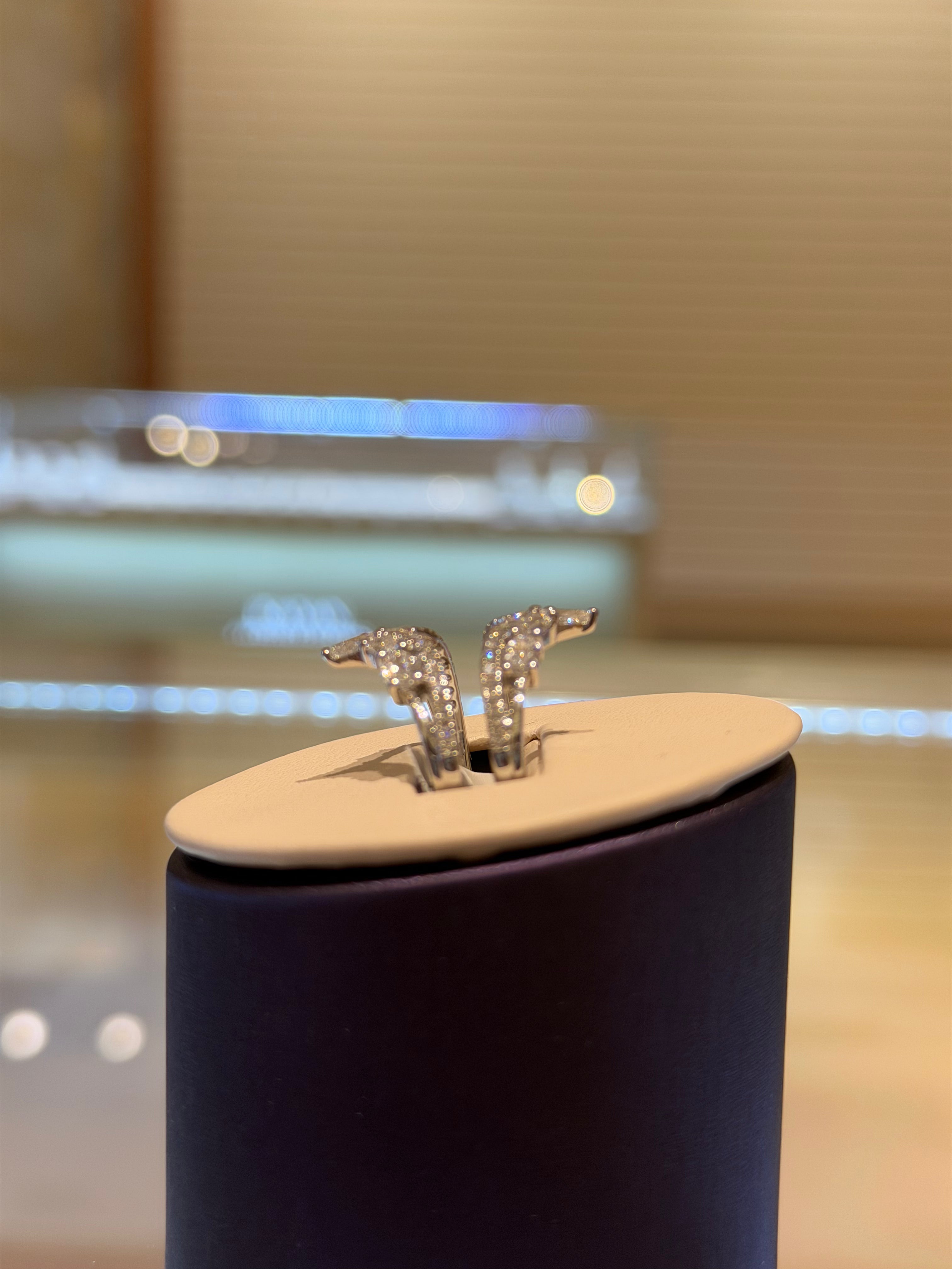 Dual-Band White Gold Enhancer Ring