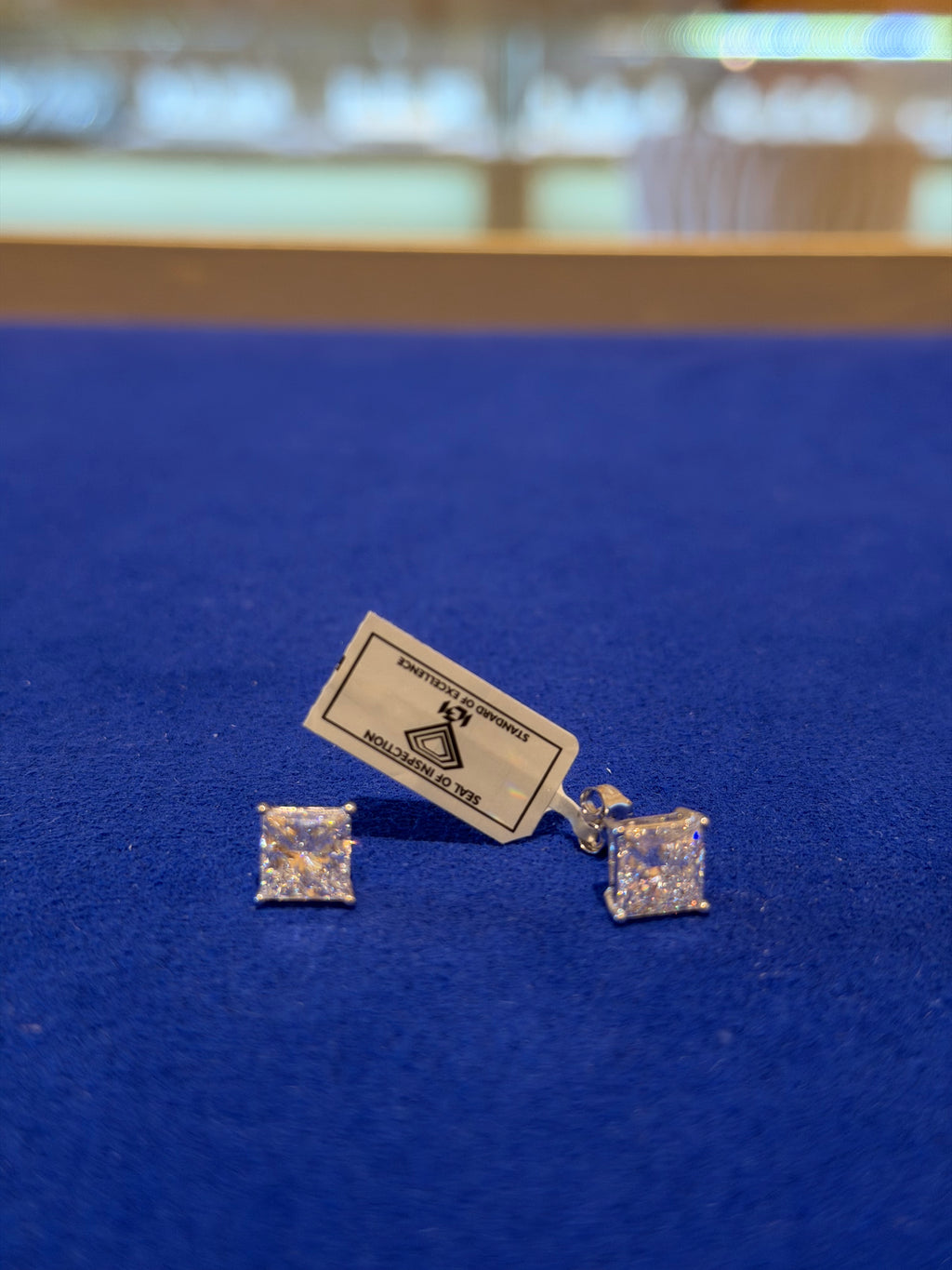 Princess 2 Carat White Gold Studs