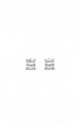 Princess 2 Carat White Gold Studs