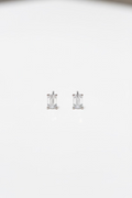 Emerald 1.5 Carat White Gold Studs