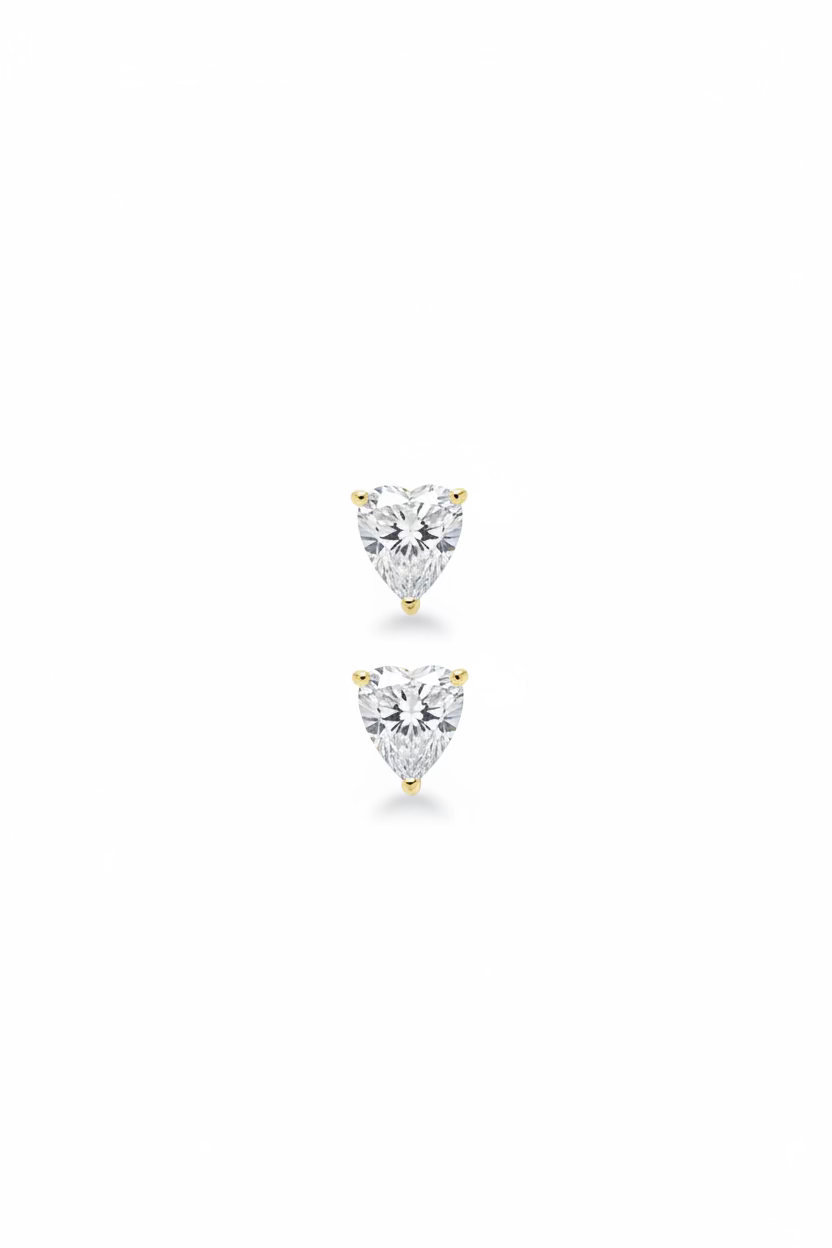 3 Carat Tear Drop White Gold Studs