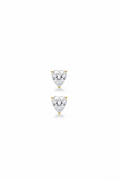 3 Carat Tear Drop White Gold Studs