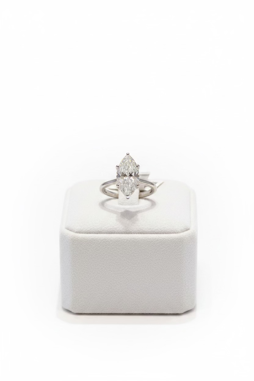 Marquise White Gold Engagement Ring