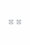 Tear Drop Pedals White Gold Studs