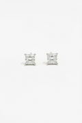 Princess 2 Carat White Gold Studs