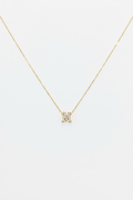 1.5 Carat Yellow Gold M Necklace