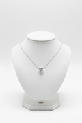 Round 2 Carat White Gold Necklace