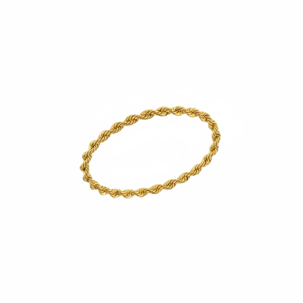 10K Rope Yellow Gold Bracelet