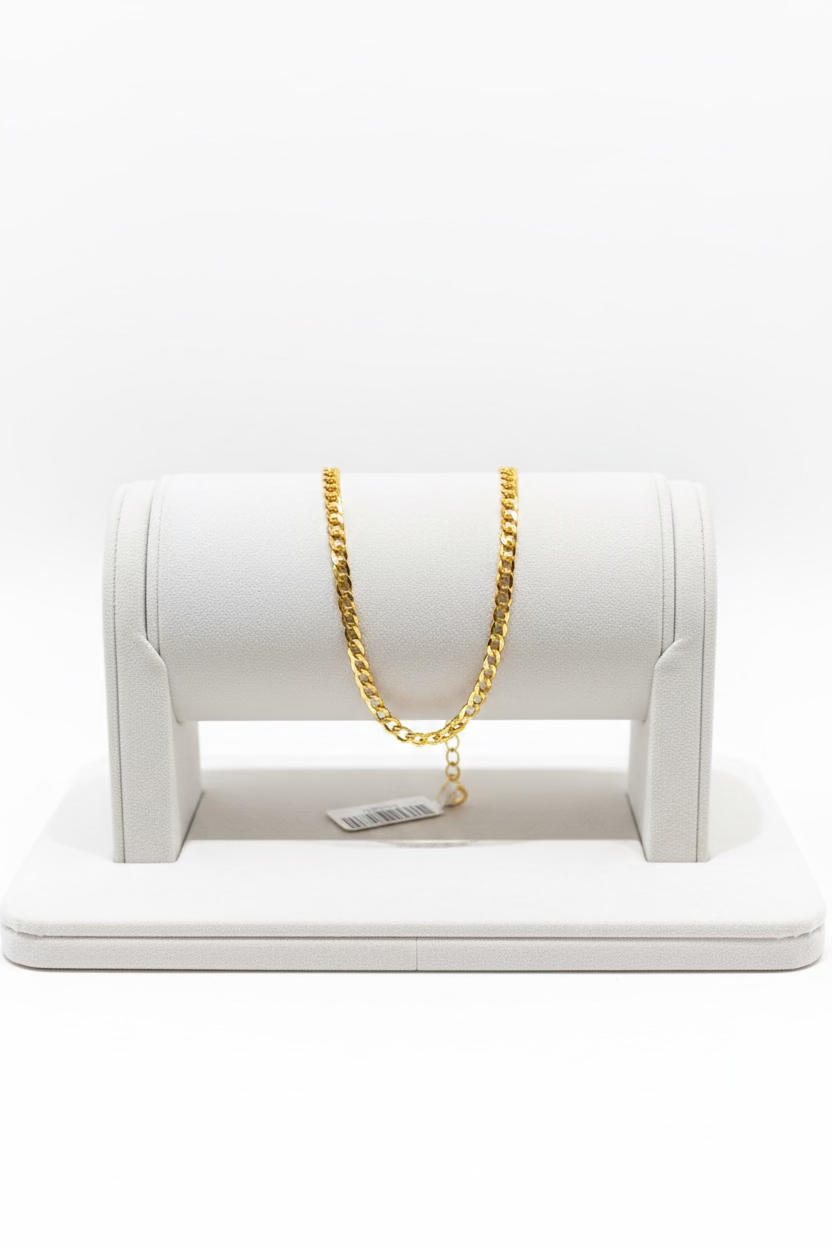 10K Cuban Yellow Gold Bracelet
