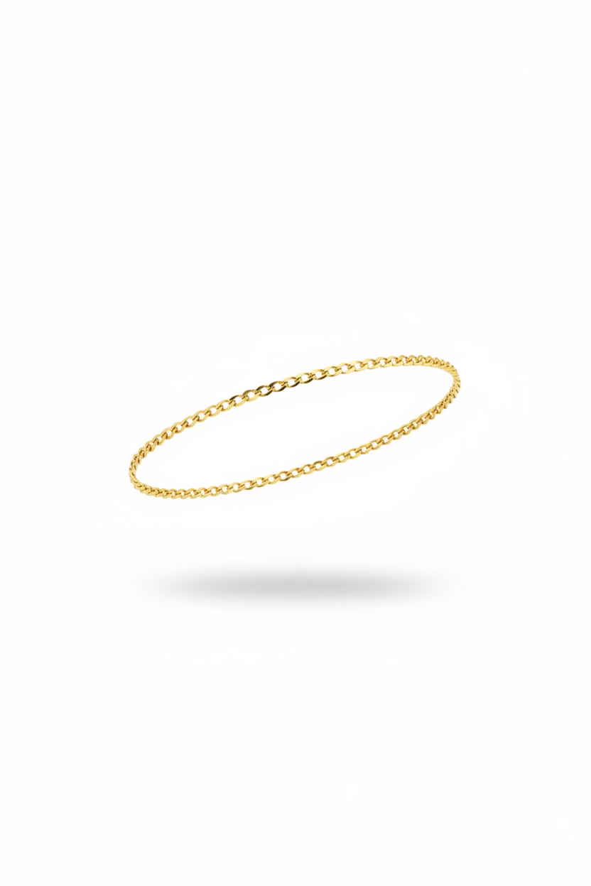 10K Cuban Yellow Gold Bracelet