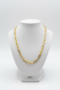 10K 21” Paper Clip Yellow Gold Necklace