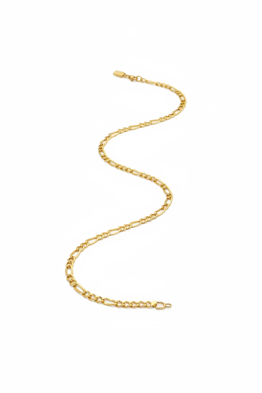 10K 20” Figaro Yellow Gold Chain
