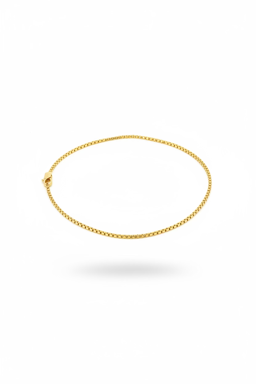 10K 18” Bullet Yellow Gold Chain