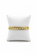10K Thick Cuban Yellow Gold Bracelet