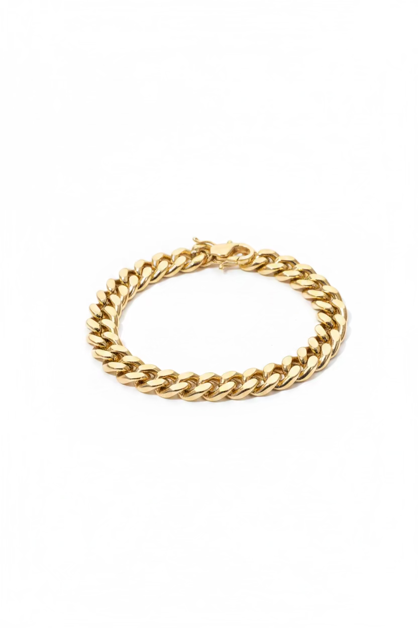 10K Miami Cuban Yellow Gold Bracelet