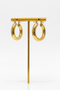 10K Yellow Gold Round Hoops